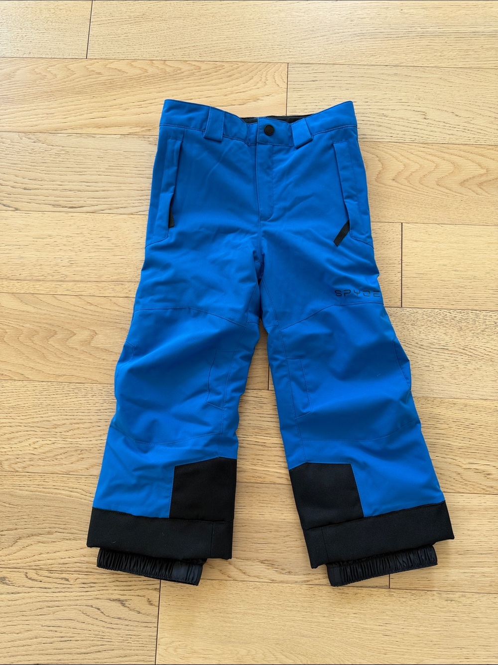 Spyder Royal Blue Kids Snow Pants with Black Reinforced Hems